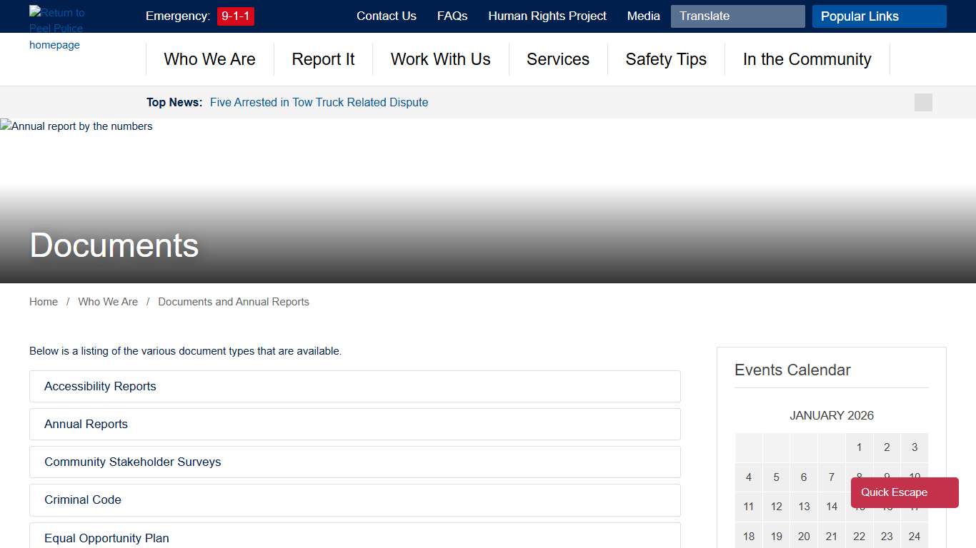 Documents - Peel Regional Police